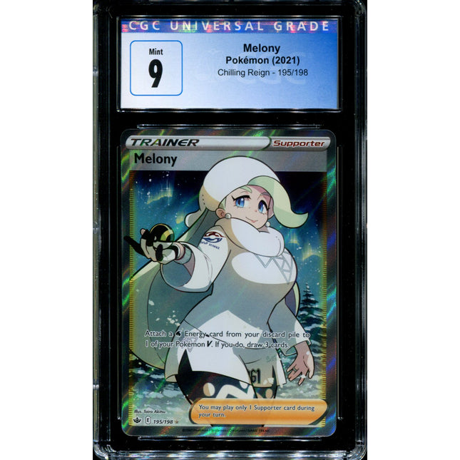 Melony - 195/198 - CGC 9 - Chilling Reign - Full Art - Pokemon - 91303
