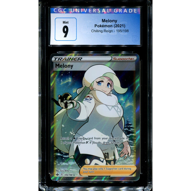 Melony - 195/198 - CGC 9 - Chilling Reign - Full Art - Pokemon - 91316