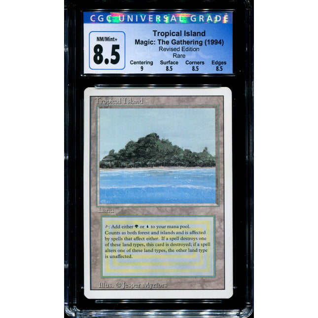 Tropical Island - CGC 8.5 - Rare - Revised Edition - Magic the Gathering - 70032