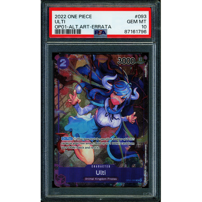 Ulti (Errata) - OP01-093 - PSA 10 - Alt Art - OP01 - One Piece - 61796