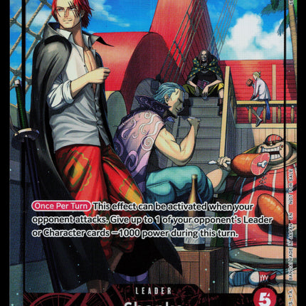 Shanks - OP09-001 - NM - Parallel - Promo - One Piece - OP1-1