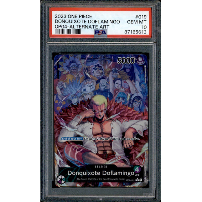 Donquixote Doflamingo - OP04-019 - PSA 10 - Alt Art - English - One Piece - 65613