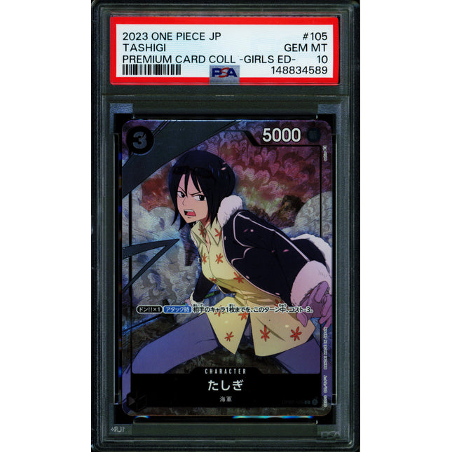 Tashigi - OP02-105 - PSA 10 - Girls Collection - Japanese - One Piece - 148-03