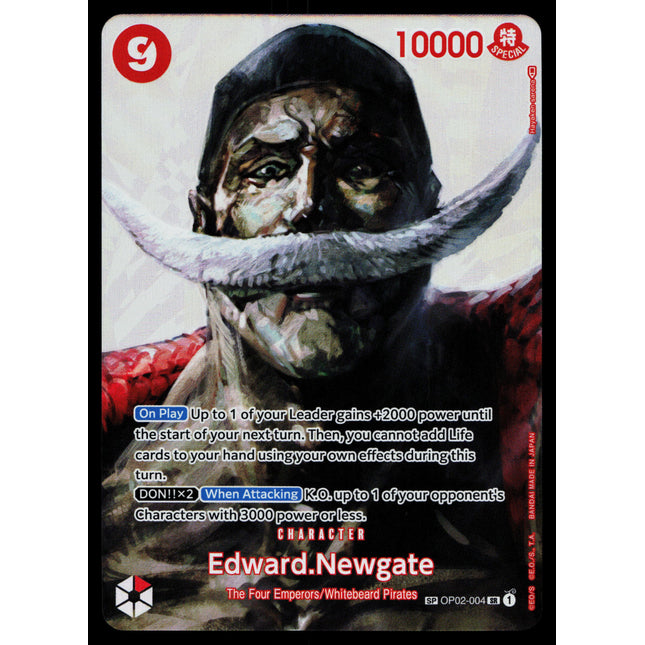Edward Newgate - OP02-004 - NM - Super Rare - SP Alternate Art - One Piece - OP1-47
