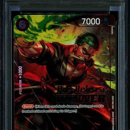 Roronoa Zoro - P-045 - PSA 10 - Pre-Release Winner - English - One Piece - 128