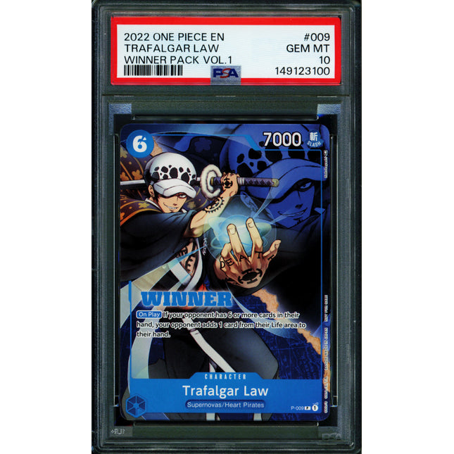 Trafalgar Law - P-009 - PSA 10 - Winner - English - One Piece - 149-27