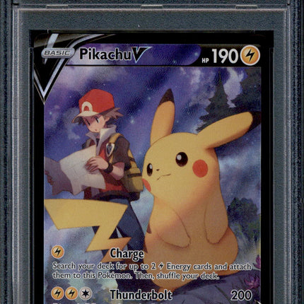 Pikachu V - TG16/TG30 - PSA 9 - Full Art - Lost Origin - Pokemon - 10641