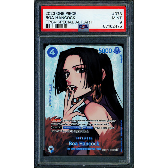 Boa Hancock - OP01-079 - PSA 9 - Alt Art SP - English - One Piece - 624