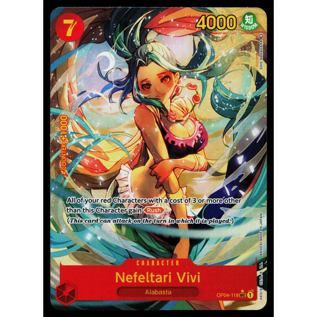 Nefeltari Vivi - OP04-118 - NM - Secret Alt Art - OP04 - One Piece - OP-3-26