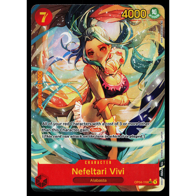 Nefeltari Vivi - OP04-118 - LP - Secret Parallel - Alternate Art - One Piece - OP2-13