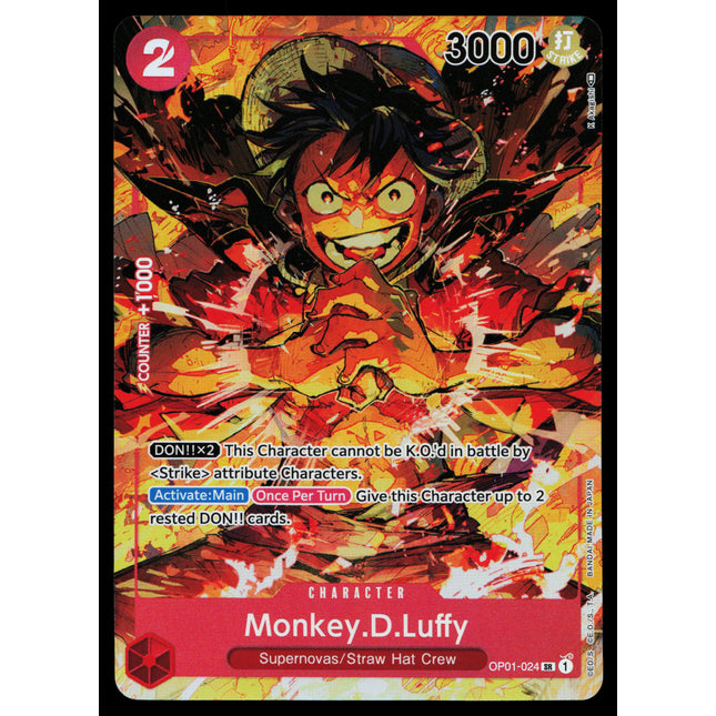 Monkey D Luffy - OP01-024 - NM - Alt Art - OP01 - One Piece - OP-3-17