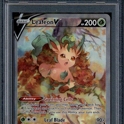 Leafeon V - 167/203 - PSA 8 - Alt Art - Evolving Skies - Pokemon - 10647
