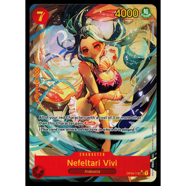 Nefeltari Vivi - OP04-118 - NM - Secret Parallel - Alternate Art - One Piece - OP1-25