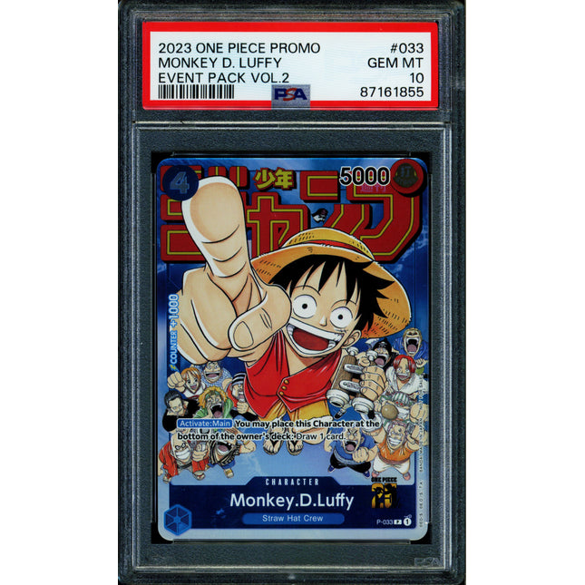 Monkey D Luffy - P-033 - PSA 10 - Event Promo - Promo - One Piece - 61855
