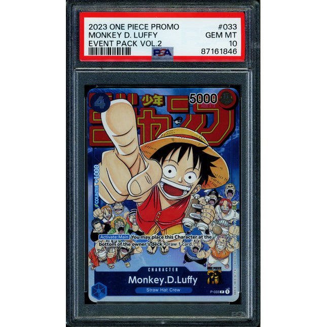 Monkey D Luffy - P-033 - PSA 10 - Event Promo - Promo - One Piece - 61846
