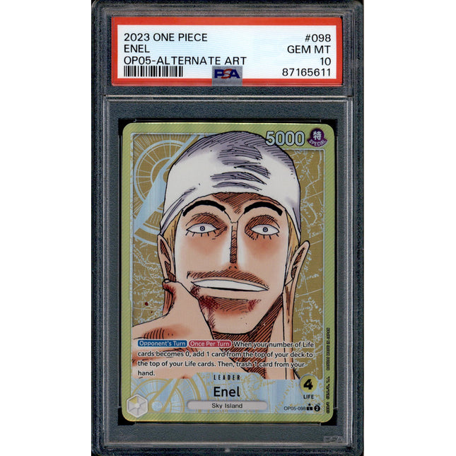 Enel - OP05-098 - PSA 10 - Alt Art - English - One Piece - 65611