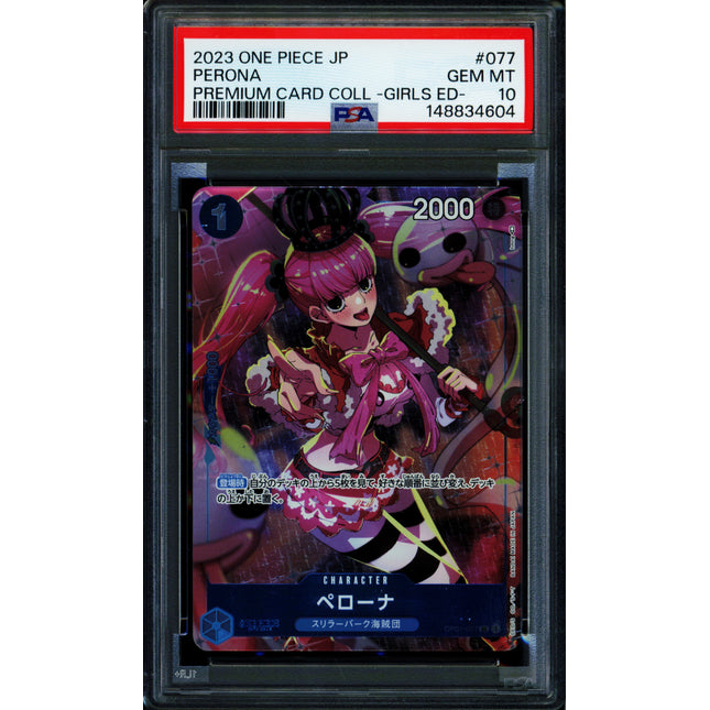 Perona - OP01-077 - PSA 10 - Girls Collection - Japanese - One Piece - 148-10