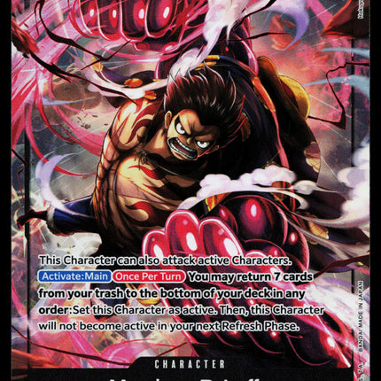 Monkey D Luffy - OP04-090 - NM - Super Rare - Alternate Art - One Piece - OP1-38