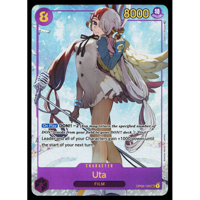 Uta - OP02-120 - NM - Secret Parallel - Alternate Art - One Piece - OP1-18