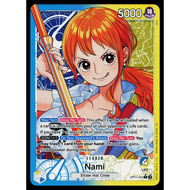 Nami - OP11-041 - NM - Alt Art - OP11 - One Piece - OP-3-27