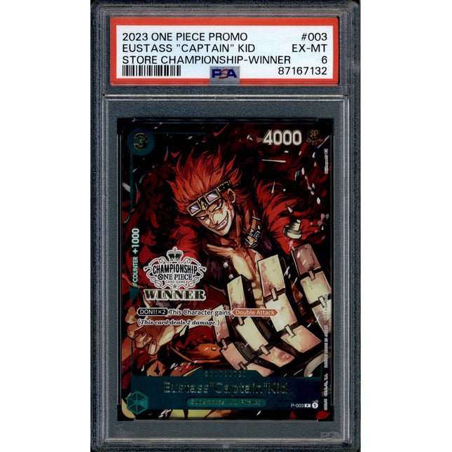 Eustass Captain Kid - P-003 - PSA 6 - Winner - Promo - One Piece - 671