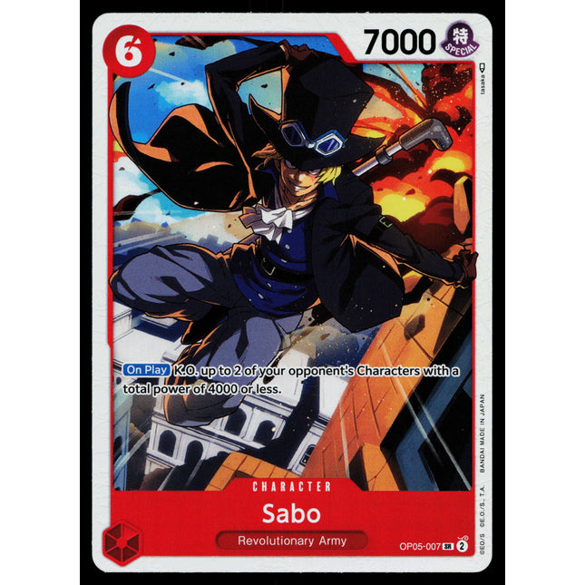 Sabo - OP05-007 - NM - Super Rare - OP05 - One Piece - OP1-50