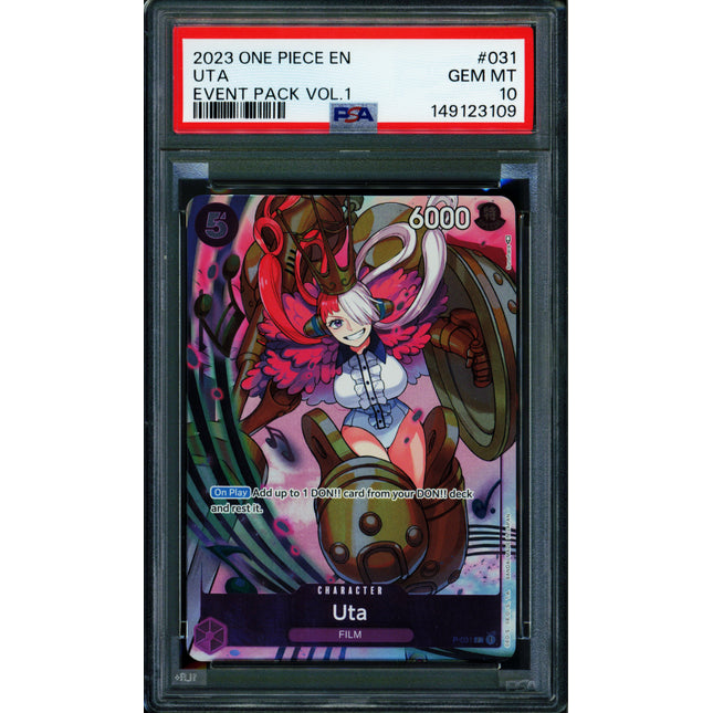 Uta - P-031 - PSA 10 - Event Pack Vol. 1 - English - One Piece - 149-14