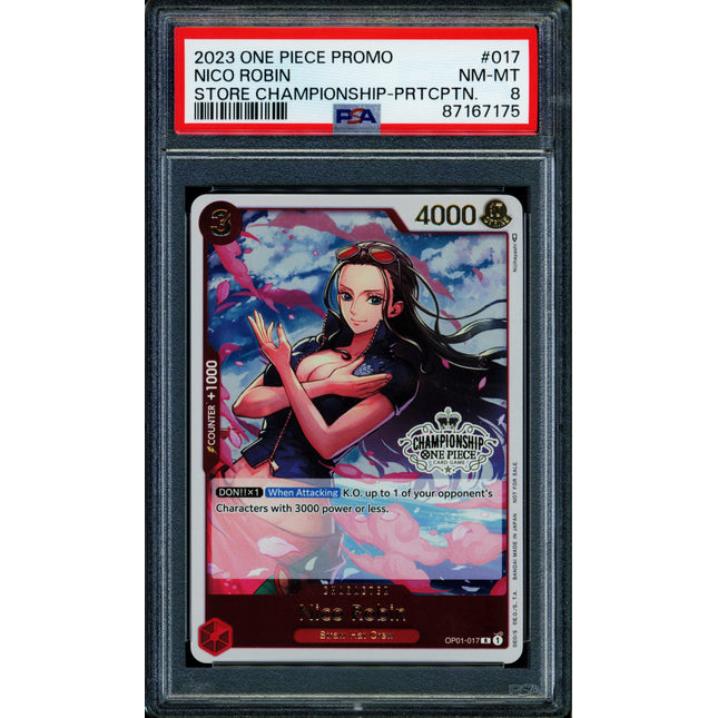 Nico Robin - OP01-017 - PSA 8 - Championship - English - One Piece - 671