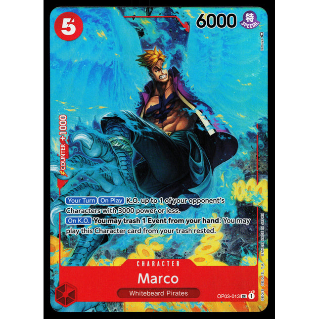 Marco - OP03-013 - NM - Super Rare - Alternate Art - One Piece - OP1-46