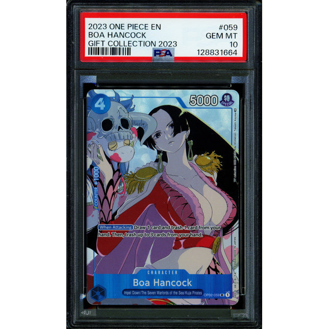 Boa Hancock - OP02-059 - PSA 10 - Gift Collection - English - One Piece - 128