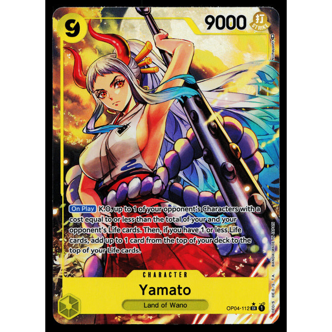 Yamato - OP04-112 - NM - Super Rare - Alternate Art - One Piece - OP1-35