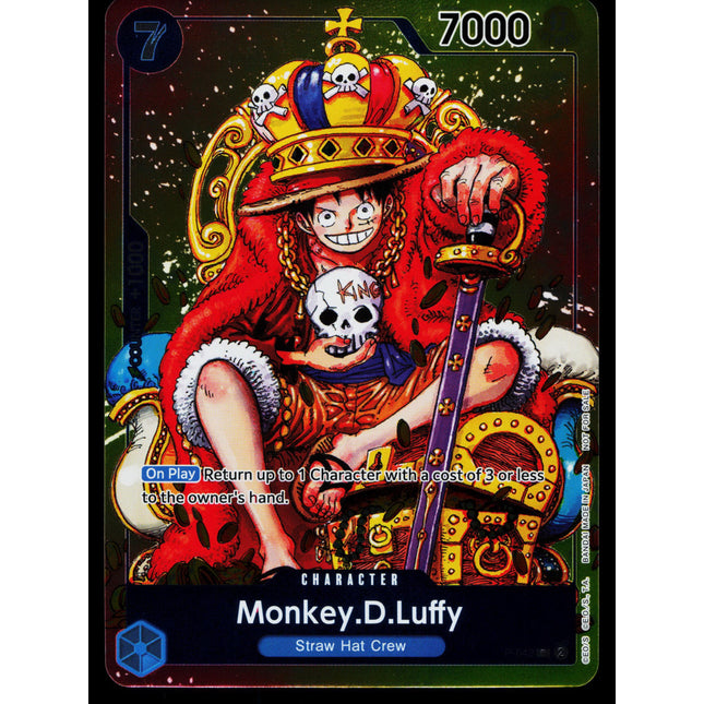 Monkey D Luffy - P-043 - NM - English Holo - Promo - One Piece - OP1-64