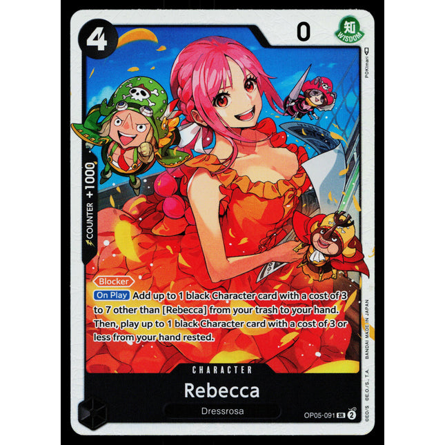 Rebecca - OP05-091 - NM - Super Rare - OP05 - One Piece - OP1-54