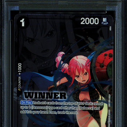 Rebecca - OP04-092 - PSA 10 - Winner Promo - English - One Piece - 128