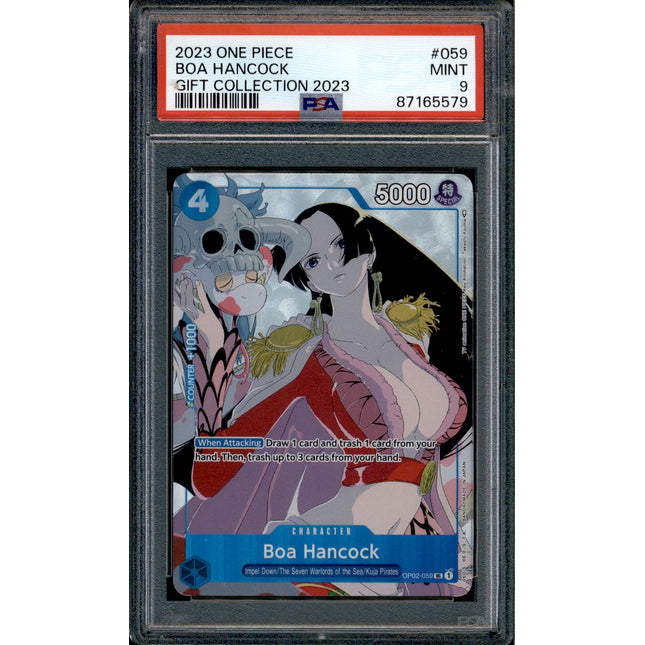 Boa Hancock - OP02-059 - PSA 9 - Gift Collection - English - One Piece - 655