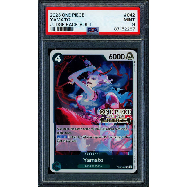 Yamato - OP02-043 - PSA 9 - Judge Promo - English - One Piece - 522