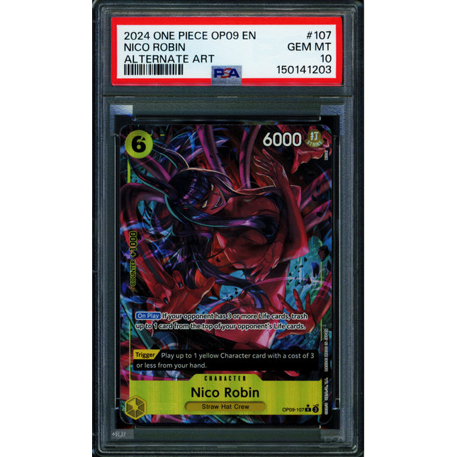 Nico Robin - OP09-107 - PSA 10 - Alternate Art - English - One Piece - 150-14