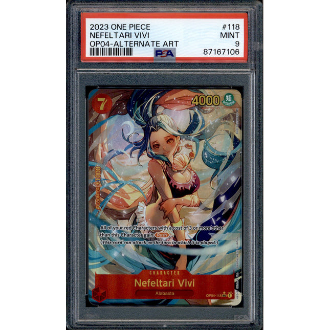 Nefeltari Vivi - OP04-118 - PSA 9 - Alt Art - English - One Piece - 671