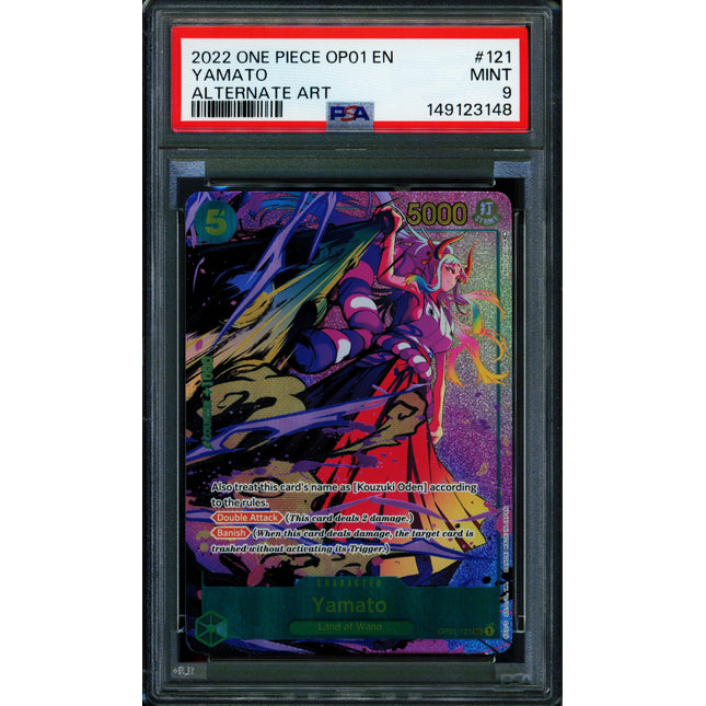 Yamato - OP01-121 - PSA 9 - Alternate Art - English - One Piece - 149-21