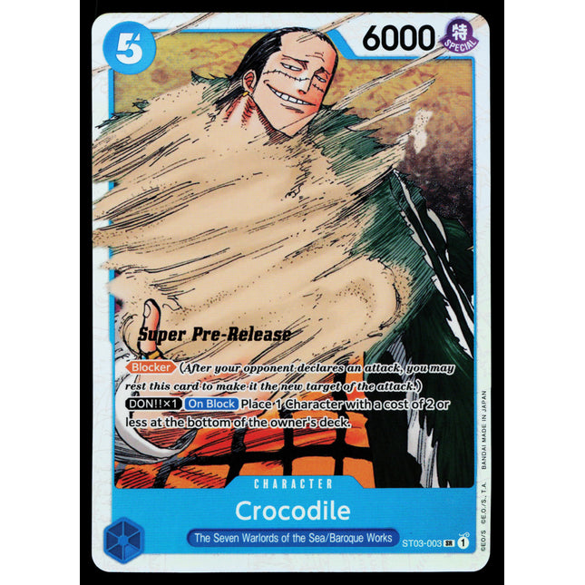 Crocodile - ST03-003 - NM - Super Pre Release - ST03 - One Piece - OP-3-34