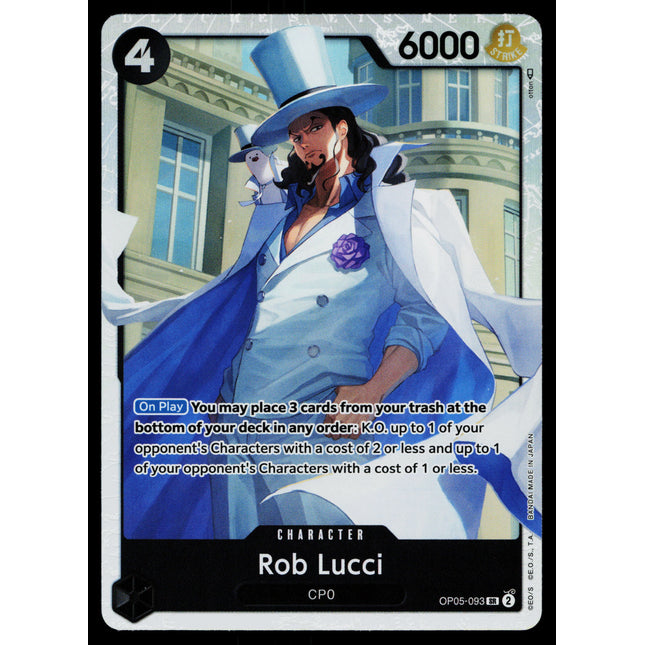 Rob Lucci - OP05-093 - NM - Super Rare - OP05 - One Piece - OP1-53