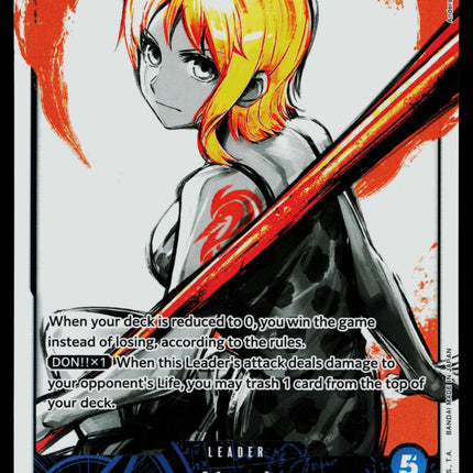 Nami - OP03-040 - LP - Parallel - Alternate Art - One Piece - OP2-8