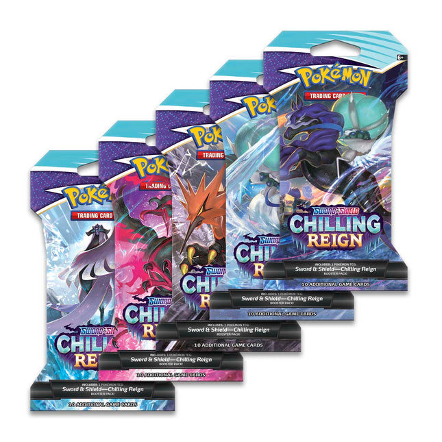 Chilling Reign Sleeved Booster Pack Lot - x36 - Pokemon TCG