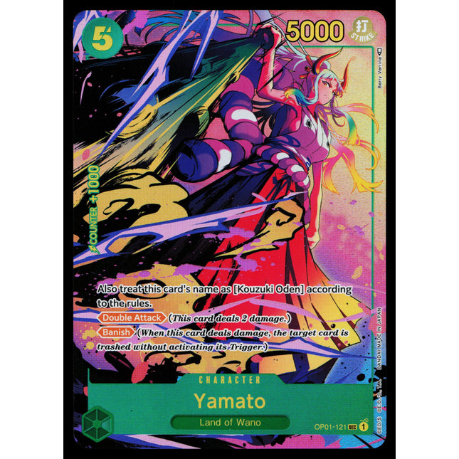 Yamato - OP01-121 - NM - Alt Art Secret - OP01 - One Piece - OP-3-6