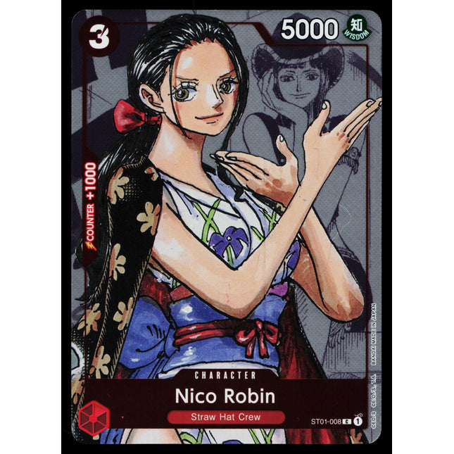 Nico Robin - ST01-008 - NM - Binder - Promo - One Piece - OP1-28