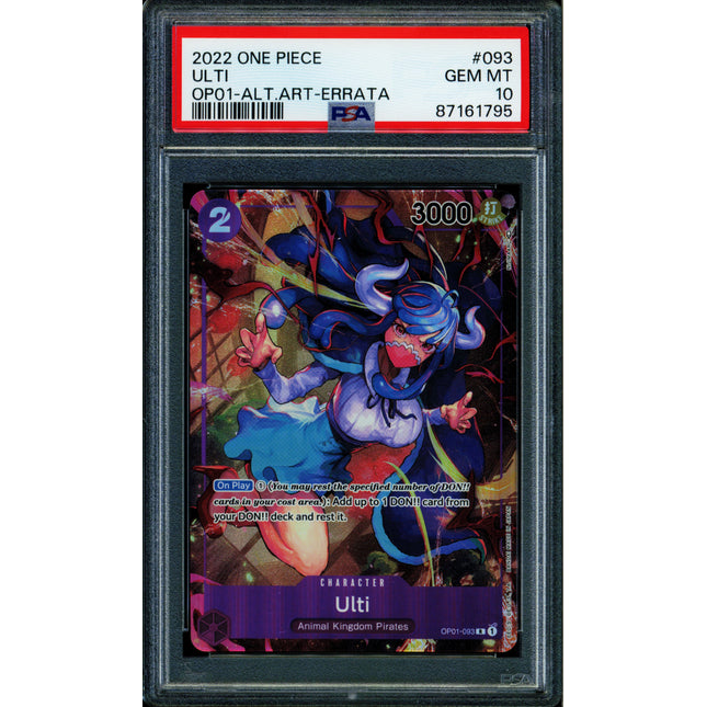 Ulti (Errata) - OP01-093 - PSA 10 - Alt Art - OP01 - One Piece - 61795