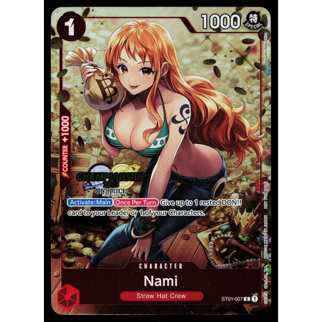 Nami - ST01-007 - NM - Championship 2023 - Promo - One Piece - OP1-2