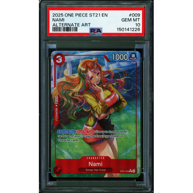 Nami - ST21-009 - PSA 10 - Alternate Art - English - One Piece - 150-11