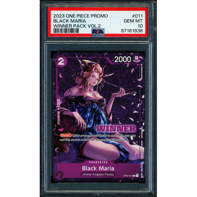 Black Maria - ST04-011 - PSA 10 - Winner Promo - Promo - One Piece - 61836