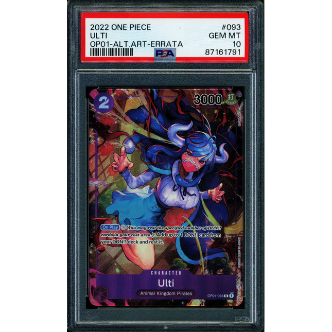 Ulti (Errata) - OP01-093 - PSA 10 - Alt Art - OP01 - One Piece - 61791